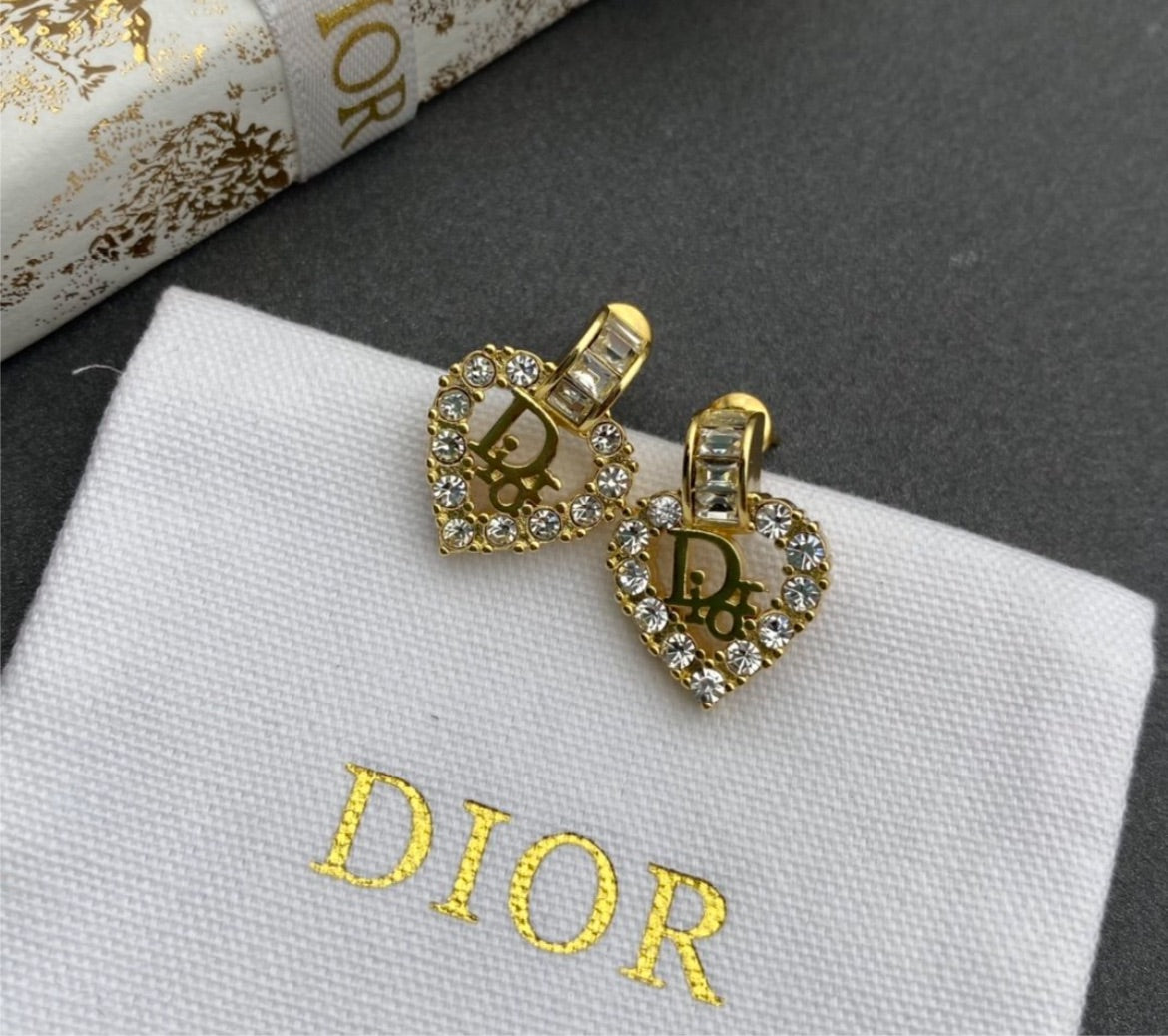 Dior gold plate earring